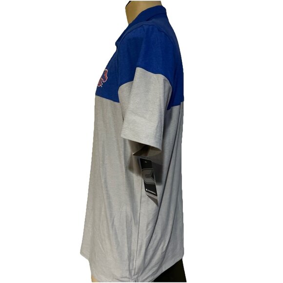 NEW Boise State BSU Broncos Colosseum Color Block Blue Gray Polo Shirt Men's L - Picture 5 of 8